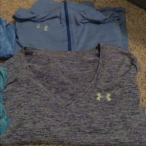 Under armor 1 workout tee 1 zip up